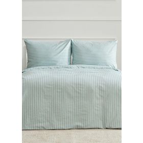 Karaca Home Josef Mint Çizgili Saten Çift Kişilik Nevresim Takımı