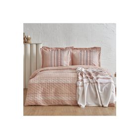 Karaca Home Keira Summer Set Çift Kişlik Somon Pikeli Takımı