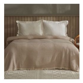 Karaca Home Kimber Müslin 200x230 cm Bej Çift Kişilik Pike