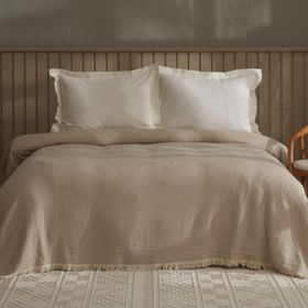 Karaca Home Kimber Müslin 200x230 cm Bej Çift Kişilik Pike
