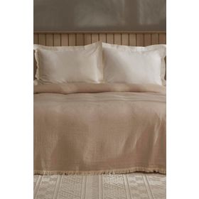 Karaca Home Kimber Müslin 200x230 cm Bej Çift Kişilik Pike