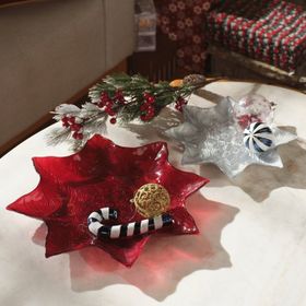 Karaca Home Kırmızı 32 cm New Year Yılbaşı Angelic Dekoratif Tabak