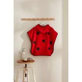 Karaca Home Ladybug Kırmızı %100 Pamuk Bebek Panço