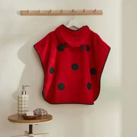 Karaca Home Ladybug Kırmızı %100 Pamuk Bebek Panço