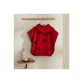Karaca Home Ladybug Kırmızı %100 Pamuk Bebek Panço
