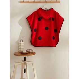 Karaca Home Ladybug Kırmızı %100 Pamuk Bebek Panço