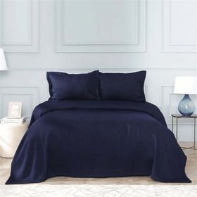 Karaca Home Lafel Lacivert Çift Kişilik Yatak Örtüsü Set