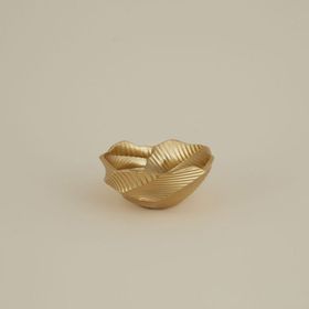 Karaca Home Lana 14.3x14.8x6.5 cm Gold Dekoratif Orta Kase