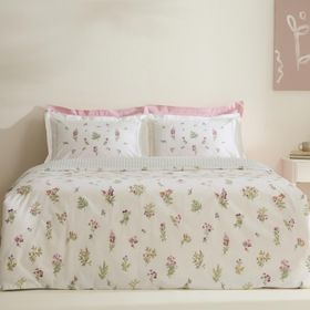 Karaca Home Le Mans %100 Pamuk Pembe Çift Kişilik Nevresim Takımı