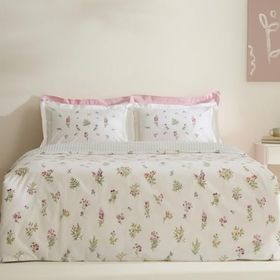 Karaca Home Le Mans %100 Pamuk Pembe Tek Kişilik Nevresim Takımı