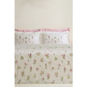 Karaca Home Le Mans %100 Pamuk Pembe Tek Kişilik Nevresim Takımı