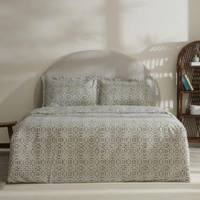 Karaca Home Lea Yeşil %100 Pamuk Tek Kişilik Nevresim Takımı