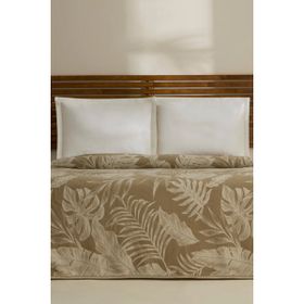 Karaca Home Leafy Sea Müslin Haki Çift Kişilik Tek Pike