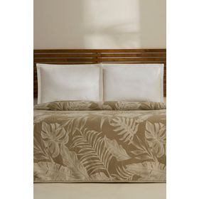 Karaca Home Leafy Sea Müslin Haki Çift Kişilik Tek Pike