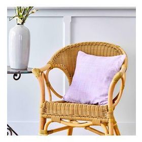 Karaca Home Levin 45x45 cm Lila Düz İç Dolgulu Kırlent