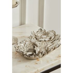 Karaca Home Lianca Silver 26x16 cm Dekoratif Tabak