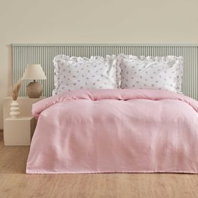 Karaca Home Lidya %100 Pamuk Pudra Tek Kişilik Pike Takımı