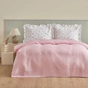 Karaca Home Lidya %100 Pamuk Pudra Tek Kişilik Pike Takımı