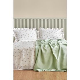Karaca Home Lidya %100 Pamuk Yeşil Çift Kişilik Pike Takımı