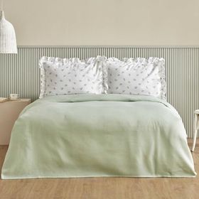 Karaca Home Lidya %100 Pamuk Yeşil Çift Kişilik Pike Takımı