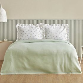 Karaca Home Lidya %100 Pamuk Yeşil Çift Kişilik Pike Takımı