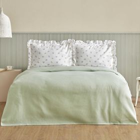 Karaca Home Lidya %100 Pamuk Yeşil Tek Kişilik Pike Takımı