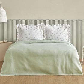 Karaca Home Lidya %100 Pamuk Yeşil Tek Kişilik Pike Takımı