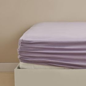 Karaca Home Lila Penye Çift Kişilik Fitted Çarşaf