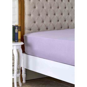 Karaca Home Lila Penye Fitted/Lastikli Çift Kişilik Çarşaf