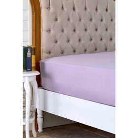 Karaca Home Lila Penye Fitted/Lastikli Çift Kişilik Çarşaf