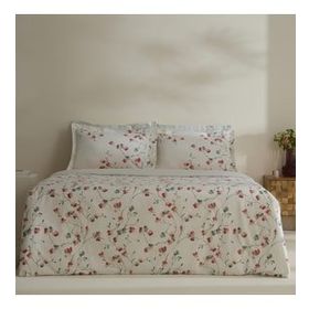 Karaca Home Lilian %100 Pamuk 120 Tel Çift Kişilik Saten Nevresim Takımı