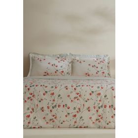 Karaca Home Lilian %100 Pamuk 120 Tel Çift Kişilik Saten Nevresim Takımı