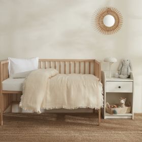 Karaca Home Lily %100 Pamuk Ekru Bebek Battaniye