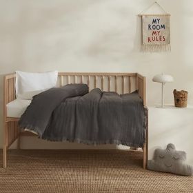 Karaca Home Lily Gri %100 Pamuk Bebek Battaniye