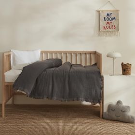Karaca Home Lily Gri %100 Pamuk Bebek Battaniye