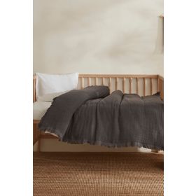 Karaca Home Lily Gri %100 Pamuk Bebek Battaniye