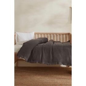 Karaca Home Lily Gri %100 Pamuk Bebek Battaniye