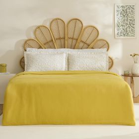Karaca Home Lina Bambu Sarı Çift Kişilik Pike Takımı