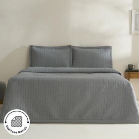 Karaca Home Liora Antrasit Çift Kişilik Yatak Örtüsü
