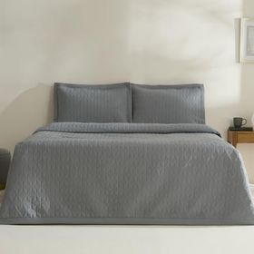 Karaca Home Liora Antrasit Çift Kişilik Yatak Örtüsü