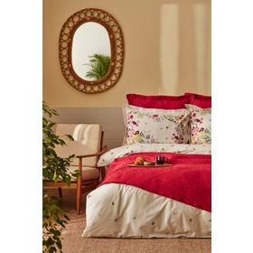 Karaca Home Lisette Summer Fuşya Pamuk Çift Kişilik Set