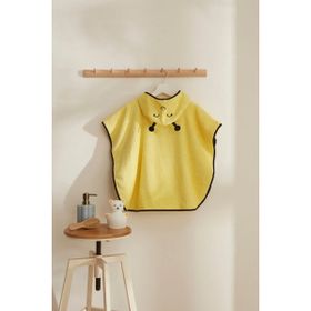 Karaca Home Little Bee Sarı %100 Pamuk Bebek Panço