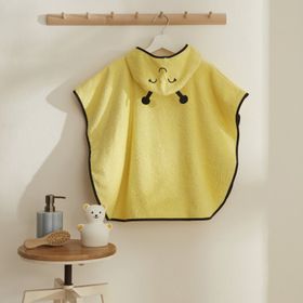 Karaca Home Little Bee Sarı %100 Pamuk Bebek Panço