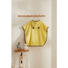 Karaca Home Little Bee Sarı %100 Pamuk Bebek Panço