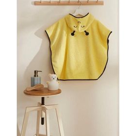 Karaca Home Little Bee Sarı %100 Pamuk Bebek Panço