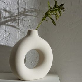 Karaca Home Lonny Beyaz 17.5 cm Vazo