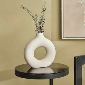 Karaca Home Lonny Beyaz 22 cm Vazo