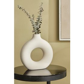 Karaca Home Lonny Beyaz 22 cm Vazo