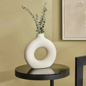 Karaca Home Lonny Beyaz 22 cm Vazo