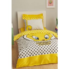 Karaca Home Looney Tunes Tweety Pamuk Tek Kişilik Nevresim Takımı
